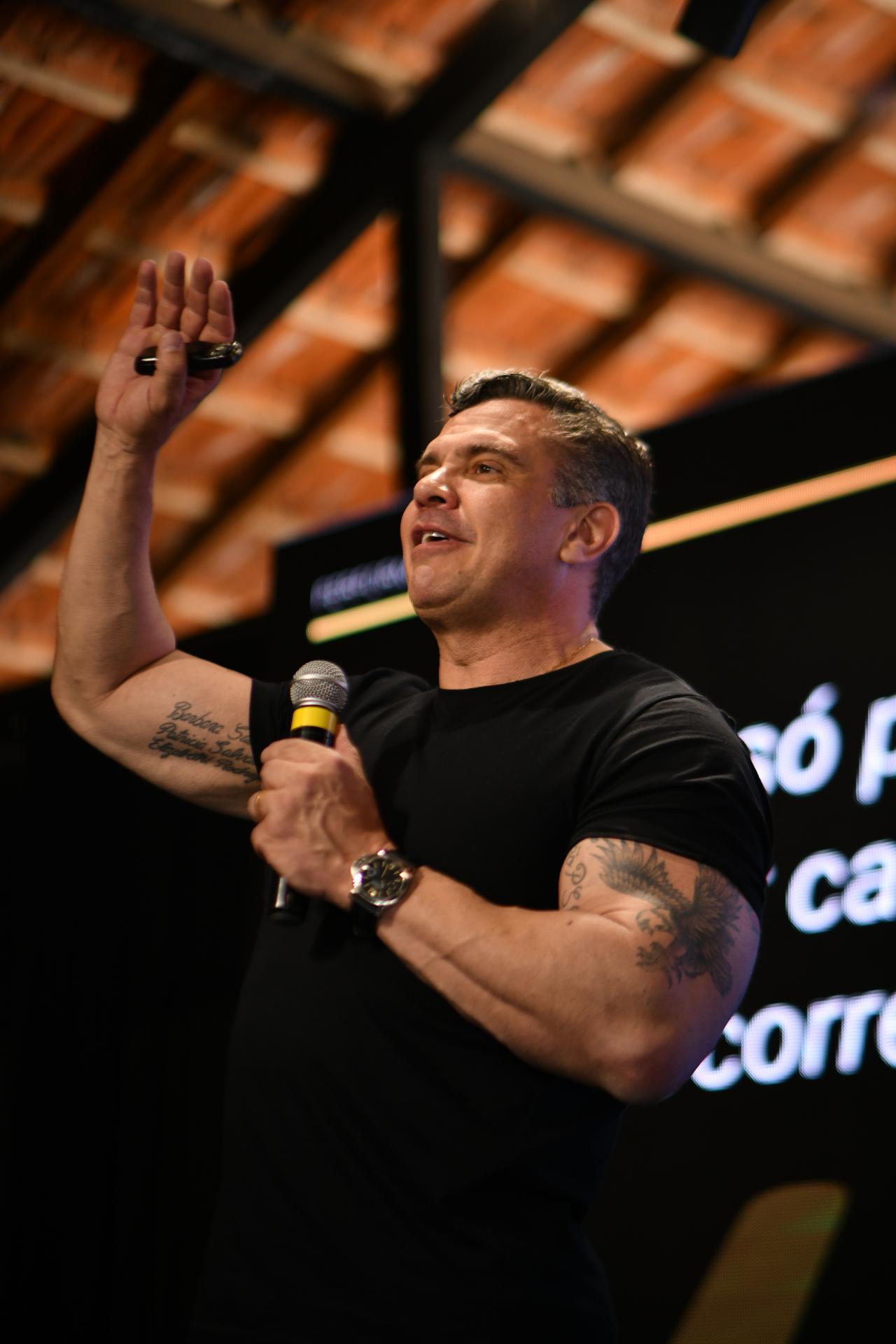 Palestra energética durante a edição